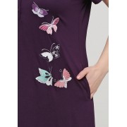 Фіолетова сукня Romeo Life XL,2XL,3XL,4XL однотонна 7115 -35